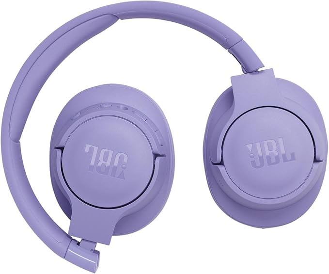JBL TUNE 770NC - Adaptive Noise Cancelling with Smart Ambient Wireless Over-Ear Headphones, Bluetooth 5.3, Up to 70H battery life with speed charge, Lightweight, comfortable & foldable design (Purple)