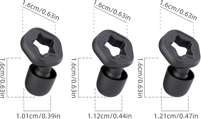 Ear Plugs for Sleeping Noise Cancelling,3 Pairs Reusable Hearing Protection Soft Silicone Ear Plugs for Noise Reduction,Sleeping Ear Plugs for Focus Travel Snoring Concerts Work