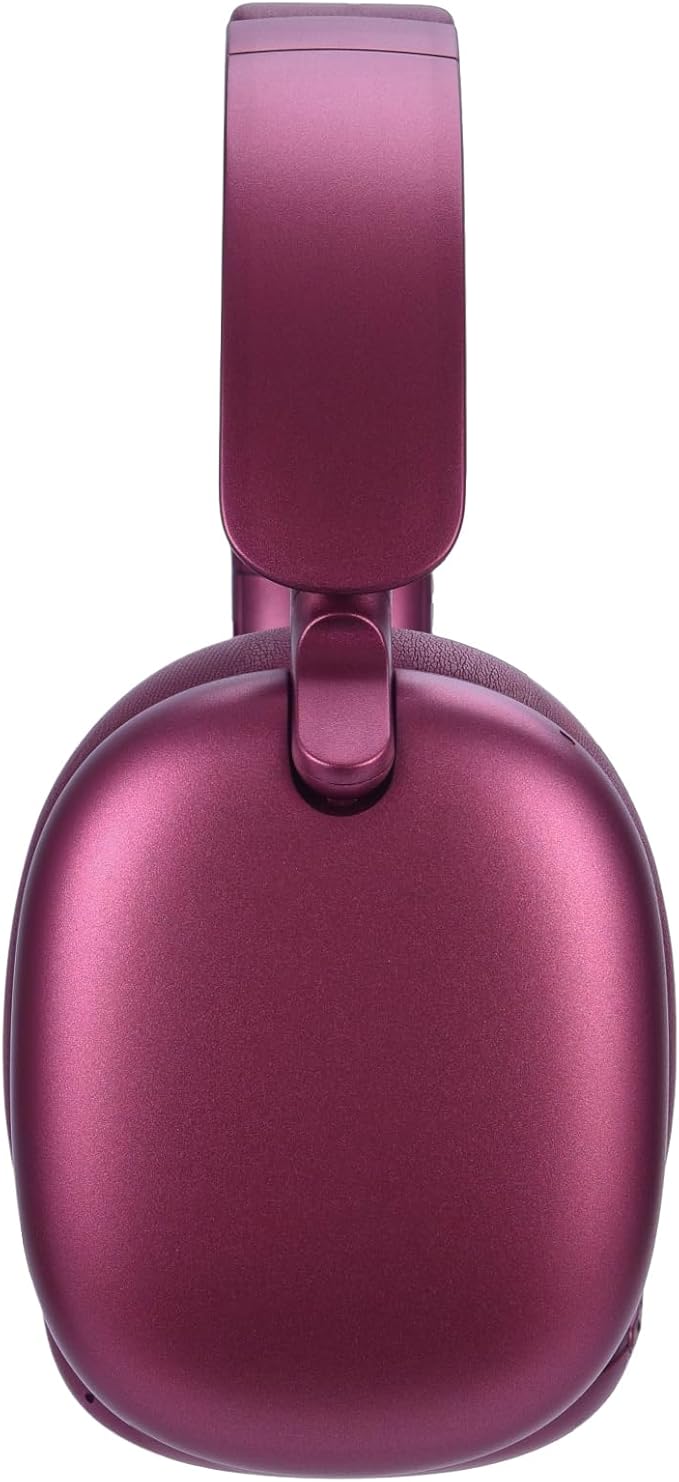 RORSOU C6 Active Noise Cancelling Headphones, Wireless Over Ear Bluetooth Headphones, 60H Playtime, Lightweight Folding Deep Bass Comfort Fit Ear Cups Headset with Mic for iPad/Travel/PC/Home Red