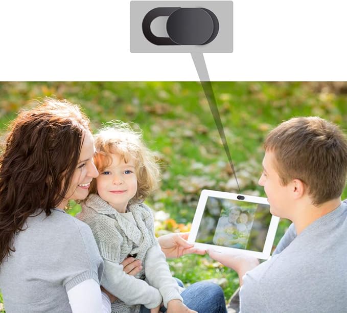 Camera Cover, Webcam Cover Slide, Ultra-Thin for Laptop, MacBook, PC, Cell Phone and More Accessories, Protect Your Privacy and Security, 6 PCS