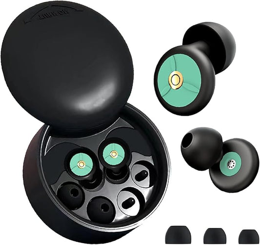Ear Plugs for Sleeping - 32dB Noise Reduction Soft Silicone Sleep Earplugs,Reusable Hearing Protection Earplugs for Sleep,Work,Travel,Concerts,Focus