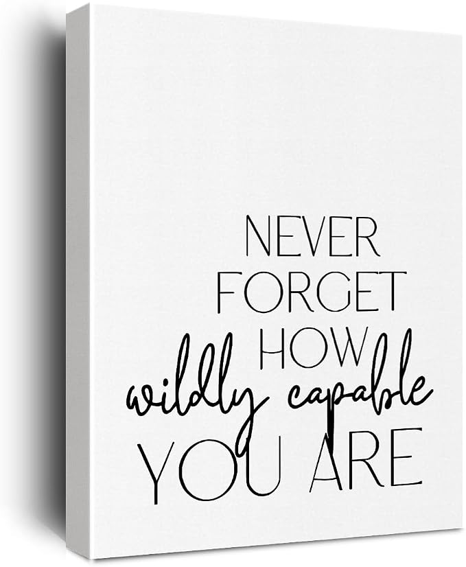 Inspirational Office Decor Canvas Wall Art Framed Positive Quotes Paintings Canvas Prints Encouraging Poster for Home Living Room Counselor Office Work Team Wall Decor Artwork Decorative
