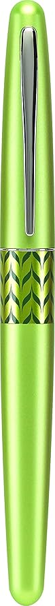 PILOT MR Retro Pop Collection Fountain Pen in Gift Box, Green Barrel with Marble Accent, Medium Point Stainless Steel Nib, Refillable Black Ink (91441)