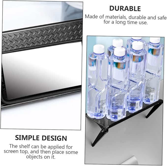 1Pc Elevated Computer Screen Storage Rack Ergonomic Desktop Shelf for Tv Monitor Easy Installation Design for Organizing Accessories Screen Top