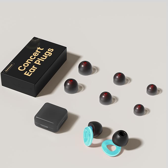 Concert Ear Plugs, 𝟐𝟎𝟐𝟓 𝐔𝐩𝐠𝐫𝐚𝐝𝐞 High Fidelity Hearing Protection Earplugs for Travel、Festival、Rave. Soft Silicone for Noise Reduction, Useful Birthday Gifts for Husband Men Kids Friends