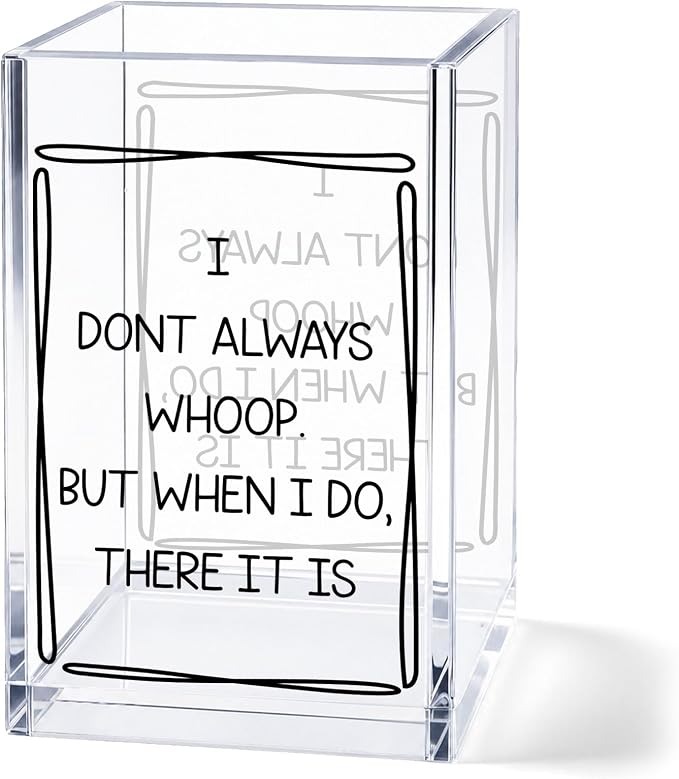 Acrylic Pen Holder Cup Desk Organizer, Office Desk Decor Accessories, Pencil Holder Storage Box, Cute Desktop Organizer for Home Office