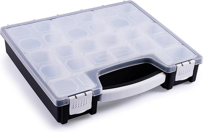 HOPPLER Organizer For Beads, Bolts, Screws, Wax Seal Kit Tools, Craft Supplies, Fishing Tackle, And More. Great Hardware Organizer For Bead Storage And Wax Sealing Supplies To Help Stay Creative.
