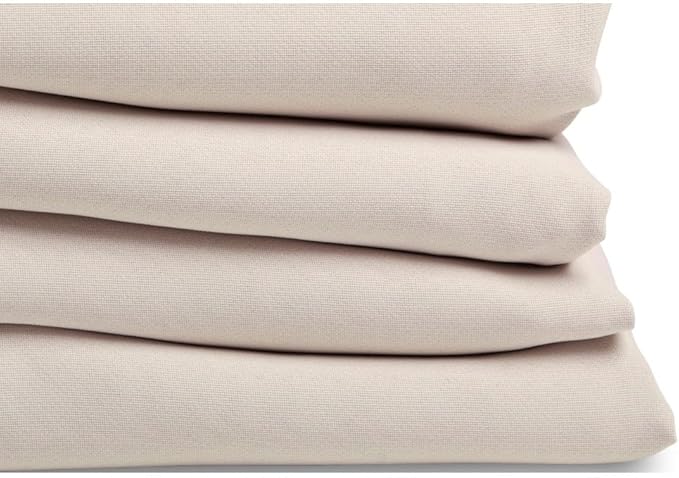 Moondream DecibelControl™ 3-in-1 Soundproof Curtain | Noise Reduction | Thermal Insulation | 100% Blackout | Patented Technology | Made in Europe | Grommet | 55" W x 63" L | Beige - Eggshell MC634
