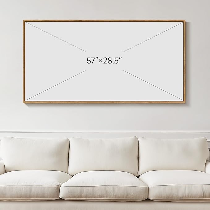 Large Framed Wall Art for Living Room, Horizontal Sage Green Abstract Landscape Pictures Canvas Prints Paintings Artwork for Walls, Modern Minimalist Wall Decor for Bedroom Dining Room Office 30x60 In