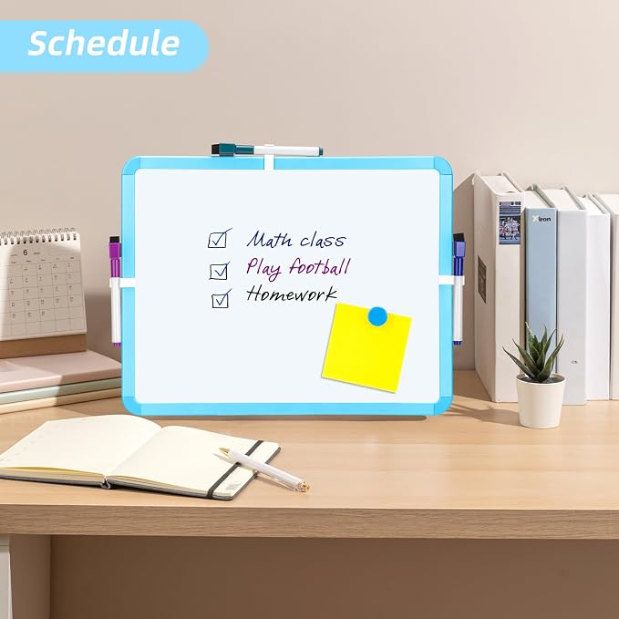 VUSIGN Small White Board Dry Erase, Blue