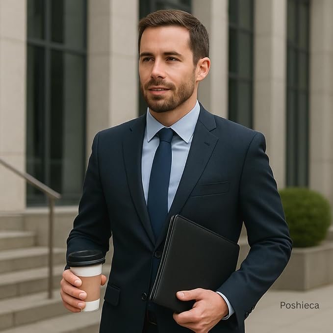 Leather Portfolio Binder for Business use, Document Organizer with Smart Storage, Calculator, Writing pad, – padfolio All in one, Professional Binder Portfolio for Women and Men with Name