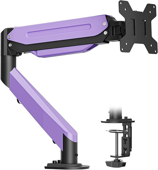 Suptek Monitor Mount Gas Spring Monitor Arm Desk Mount Fully Adjustable Fits 17-35 inch Monitors Weight Capacity up to 24.25 lbs