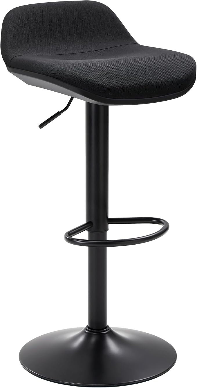 IWMH Standing Desk Stool, Adjustable Standing Desk Chair, Sit Stand Stool | Height Adjustable Sit Stand Desk Stool, Ergonomic 360° Swivel Leaning Stools with Footrest for Office Home (Black)