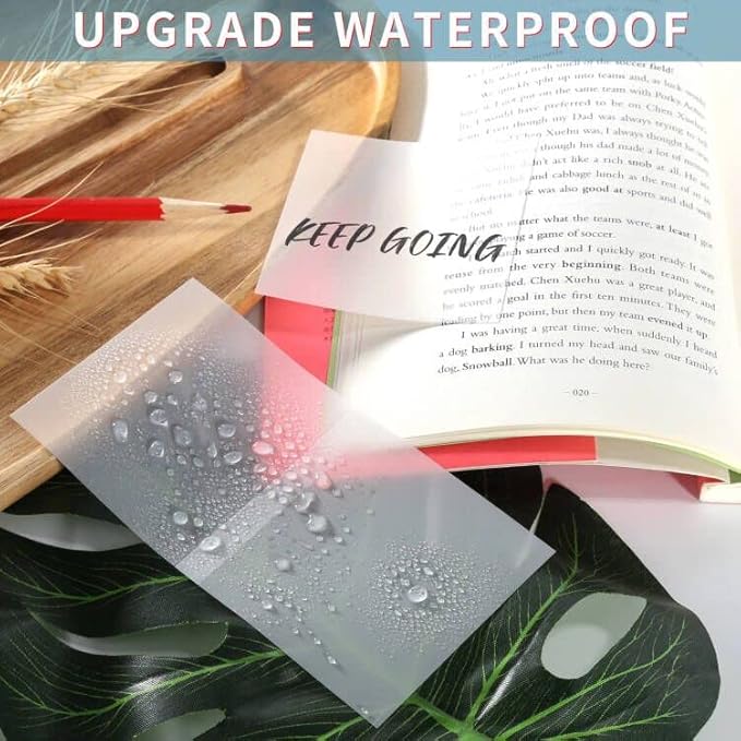 ONEDONE Transparent Sticky Notes 700 Sheets -Clear Sticky Notes for Annotating Books Translucent Book Tabs Book Page Markers Office & School Supplies