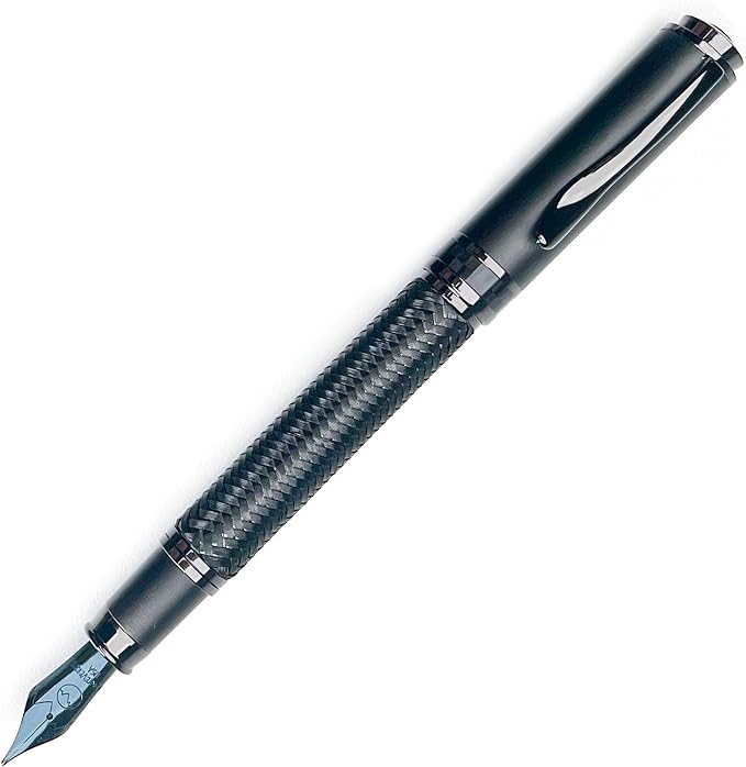 Monteverde Innova Formula M Fountain Pen, Black - Fine Nib, Luxury Pen with PVD Coating, Refillable, JoWo Stainless Steel Nib, Premium Gift Box