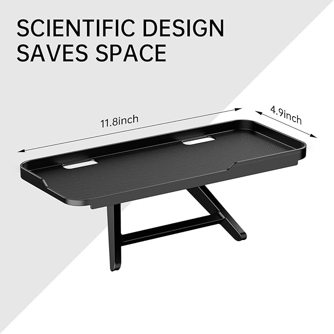 Adjustable Steel TV Top Shelf, Floating TV Stand, Universal Monitor Shelf for Soundbar, Game Console, Cable Box, Router Shelves (11.8 x 4.9 inch)