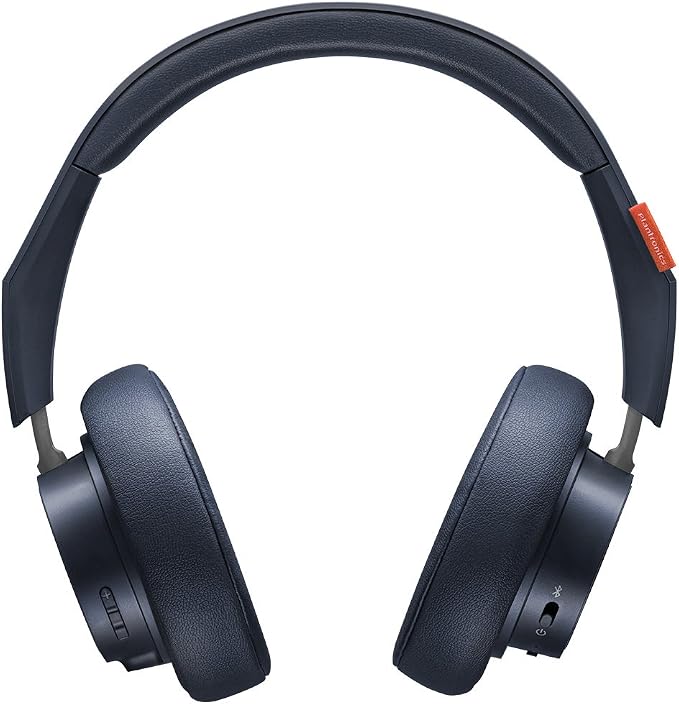 Plantronics BackBeat GO 600 Noise-Isolating Headphones, Over-The-Ear Bluetooth Headphones, Navy (211139-99)