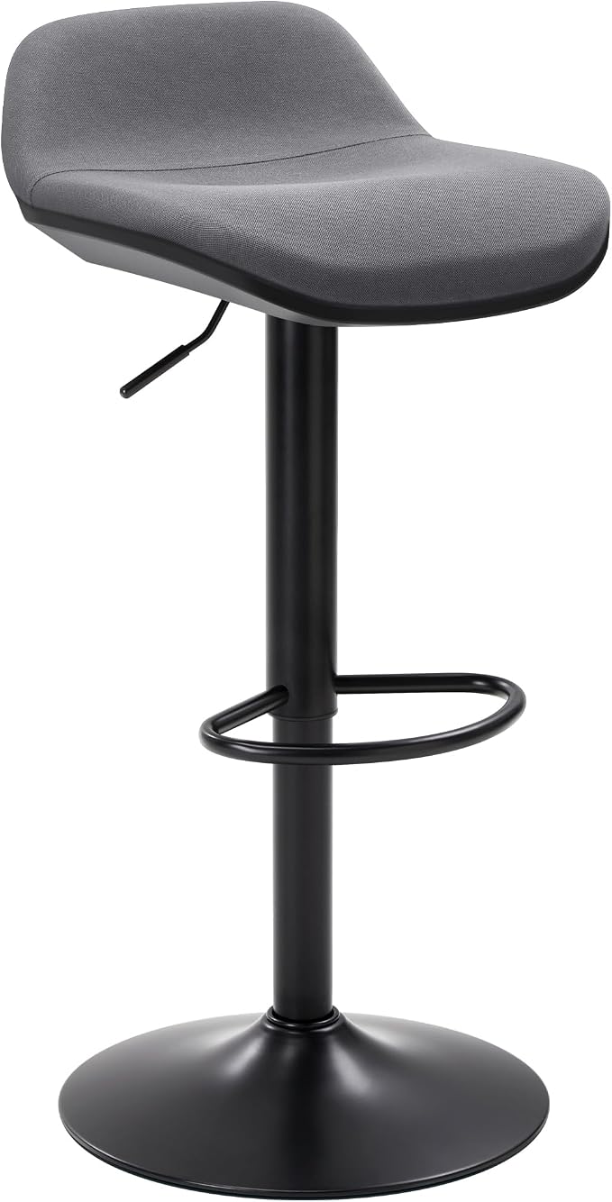 IWMH Standing Desk Stool, Adjustable Standing Desk Chair, Sit Stand Stool | Height Adjustable Sit Stand Desk Stool, Ergonomic 360° Swivel Leaning Stools with Footrest for Office Home (Black)