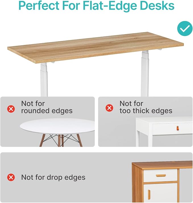 PEGZONE Desk Side Storage Organizer, Fits Flat Edge 0.4" to 2.2", White | No Drill Under Desk Laptop Holder, Clamp on Desks Shelf with Pegboard Accessories, Hanging Laptop Mount