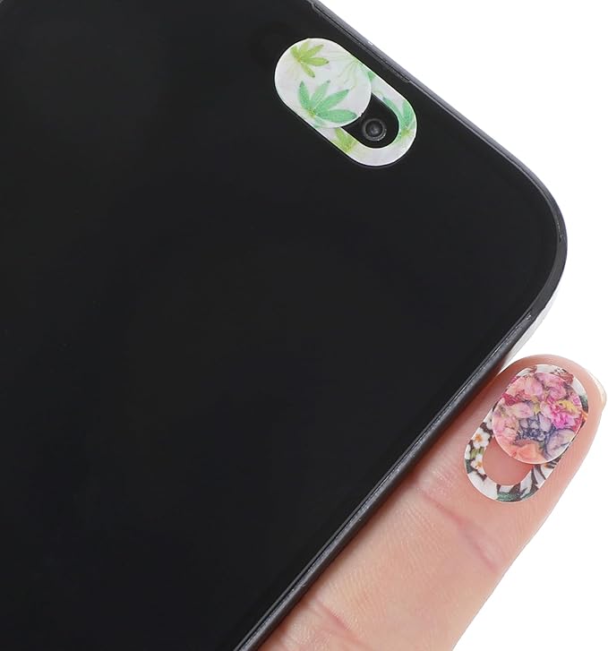 JIEYAO 6Pcs Laptop Camera Cover Slide Cute Flower, Ultra Thin Webcam Cover Slide Phone Camera Cover Computer Camera Cover Slide Blocker Slider Fits Laptop Desktop PC Tablet