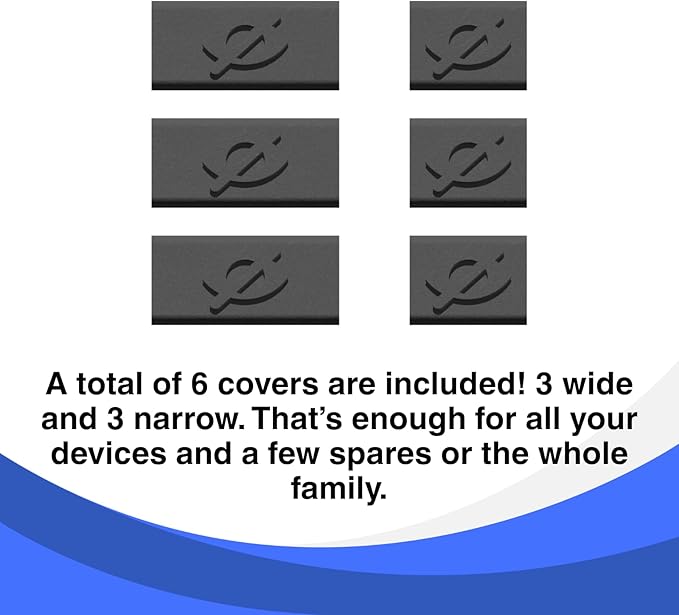 Laptop Tablet Webcam Cover for Privacy Flexible Slide Easy to Install and Remove No Adhesive No Damage No Marks Made in The USA (6 Pack)