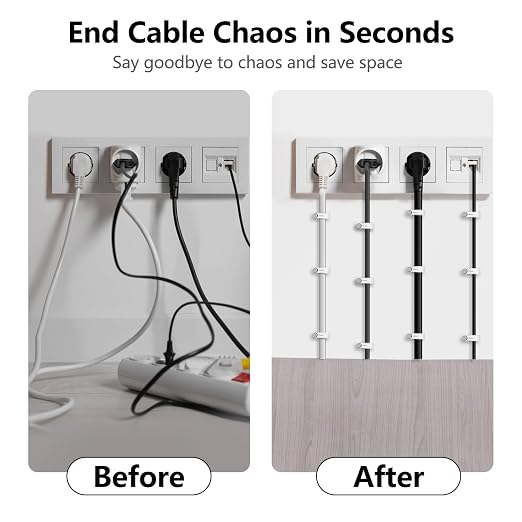 Jadaol Cable Clips with Nails, 400 Pack Cord Wire Clips (5mm 6mm 8mm 10mm), Nail-in Round Cable Tacks for Ethernet Cable, Coaxial, TV, Speaker, Electrical Wire, White