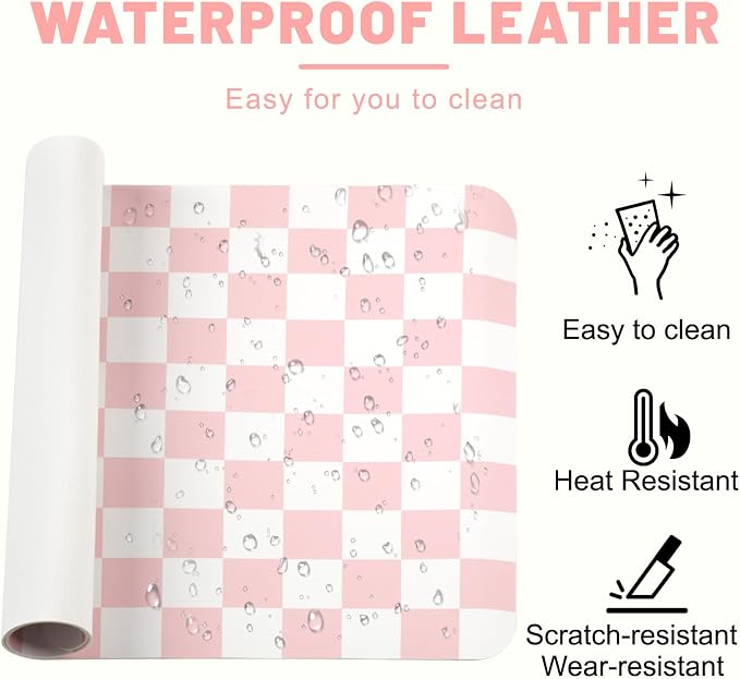 Leather Desk Mat, Desk Pad for Keyboard and Mouse Large Mouse Pads for Desk | Waterproof Desk Mat, Desk Matt for Desktop, Laptop Blotter, Keyboard Pad, Large Mouse Pad, Desk Essentials