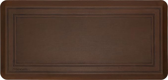 Tempur-Pedic Ultra Comfort Anti-Fatigue Frame Copper 1' 8" x 3' 6" Kitchen Floor Mat Cushioned Ergonomic Standing Desk Mat Waterproof Non-Skid Foam