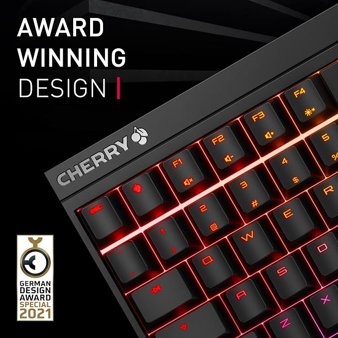 MX 2.0S, Wired Mechanical Gaming Keyboard with RGB-Lighting, Designed in Germany, Full Key Rollover, Anti Ghosting, MX2A RED Switches, Black