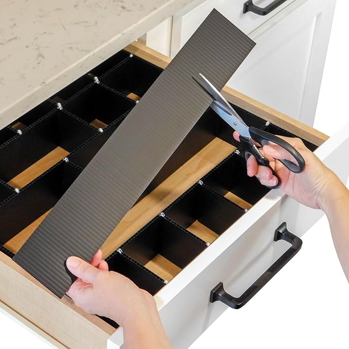 DRAWER DADDY Adjustable drawer dividers. The world’s most customizable drawer organizer for the kitchen, bathroom, desk, and more. Installs in minutes; lasts a lifetime.