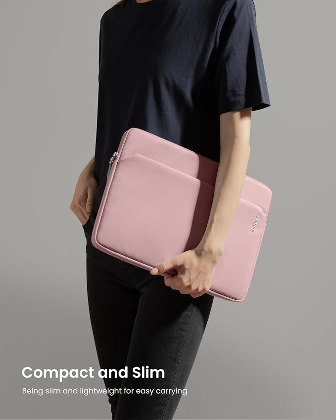 tomtoc Slim Laptop Sleeve for 15-inch 2026 New MacBook Air M5/A3448, M4/A3241, M3/M2, 15 Inch Microsoft Surface Laptop AI PC/7/6, Dell XPS 15 Plus, Recycled Water-Resistant Protective Case Bag