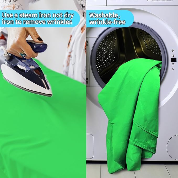 Green Backdrop - 10 x 20 ft, Green Screen for Photography & Video Recording, High Density Polyester Fabric