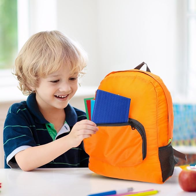 AmazingSpark 24 Set Backpacks Bulk with School Supplies Pencil Pouch Ruler Back Pack Basic Backpack Back to School Supplies Donate Set
