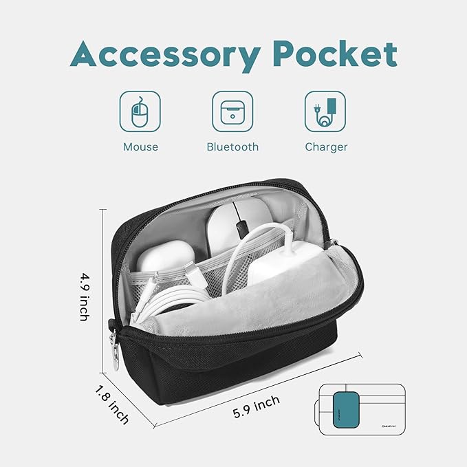 Omnpak for 13.6 inch MacBook Air Case Sleeve Compatible with MacBook Air 13.6 M4/M3/M2/M1,MacBook Pro 13-14 inch,Recycled PET Laptop Carrying Case with Handle and Accessory Pocket