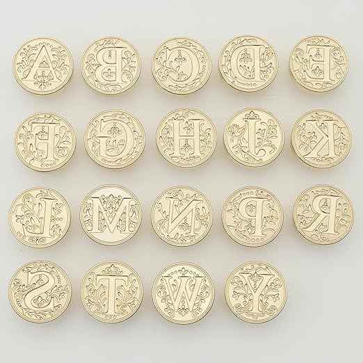 Initial Alphabet Wax Seal Stamp Kit, Retro Letter Sealing Stamp with 150Pcs Sealing Wax Beads Spoon Pen Set for Wedding Invitations Cards Envelopes (J)