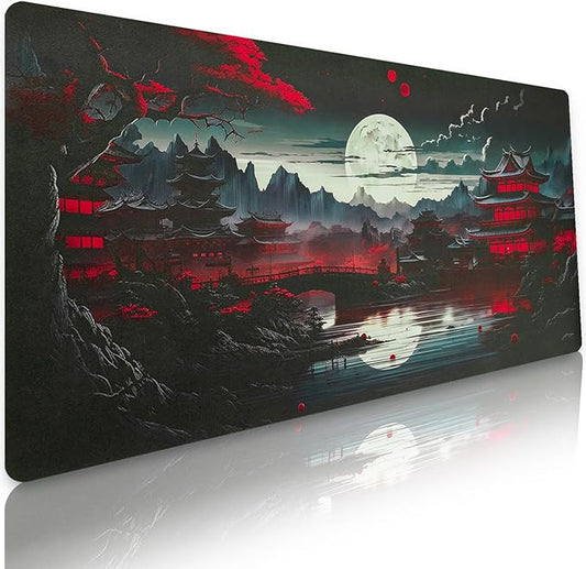 Bloss Japanese Style Desk Mat, Large Leather Desk Pad, Desk Matt for Desktop, Desk Pad Mat Waterproof, Computer Mat for Office Work/Home/Decor(31.5 x 15.7 Inches)
