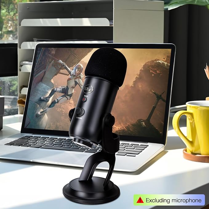 Windscreen Muff and Foam for Blue Yeti, Blue Yeti Pro USB Condenser Microphone, Indoor Outdoor Microphone Windshield 2 PACK by SUNMON