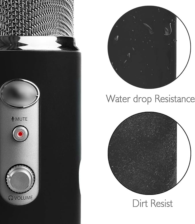 YOUSHARES Blue Yeti Protector - Full Protection Silicon Cover for Yeti & Yeti Pro Microphone (Blackout)