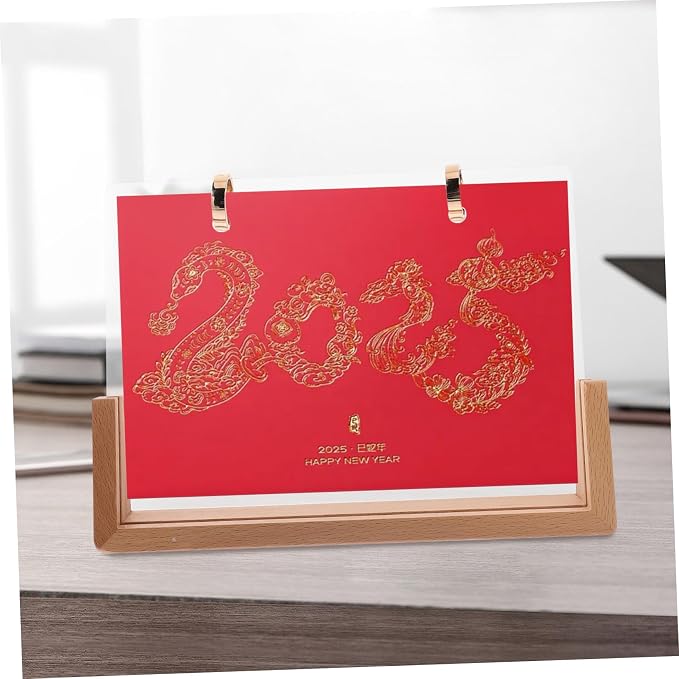 ARTIBETTER Desktop Decor Flip Calendar Parts Calendar Rack for Office Quick Setup