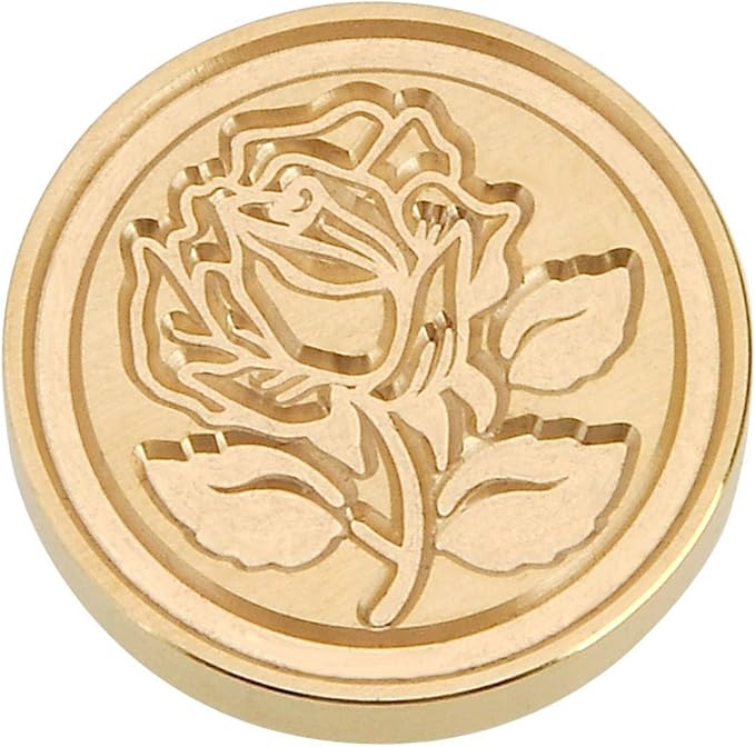 The Rose Wax Seal Stamp Set, Yoption Classic Vintage Seal Wax Stamp Set, Retro Seal Stamps Maker Gift Box Set (The Rose #3)