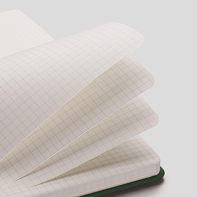 AHGXG Graph Paper Notebook 2 Pack - A5 Grid Paper Notebook/Journal Hardcover with 384 Pages, 120gsm Thick Graph Paper, Grid Paper for Math & Science Students 5.75'' × 8.38''