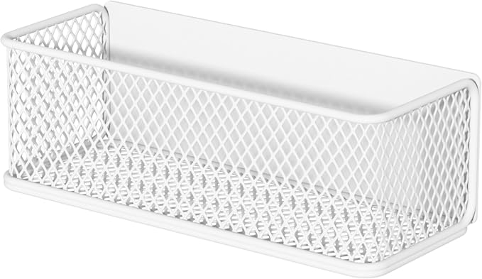 Buyyyit Magnetic Basket Bins Fridge Organizer Pencil Holder - Whiteboard Accessories for Home Kitchen Organization