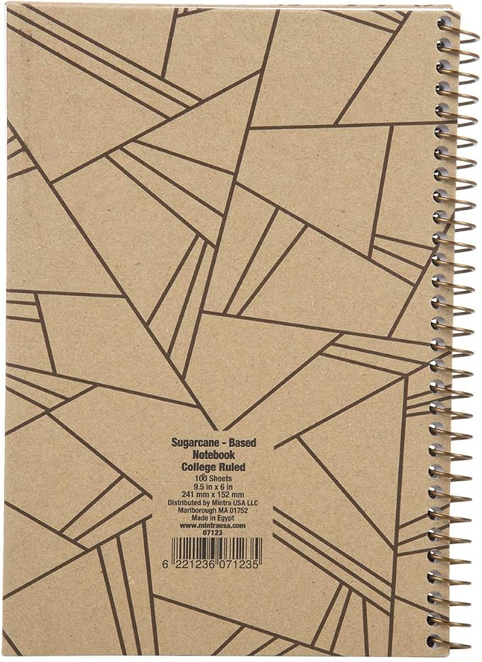 Mintra 100% Recycled Notebooks (Junior Size (6.5in x 9.5in), Design Set 3pk)