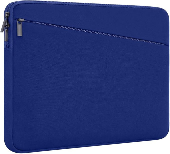 14 Inch Laptop Sleeve Case Durable Protective Cover Slim Padded Laptop Case with Front Pocket Compatible with MacBook Pro HP, Dell, Lenovo, Asus Blue