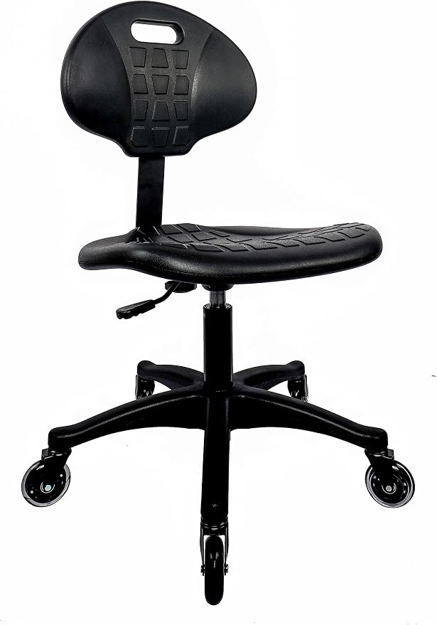 TAKE UR SEAT Ultimate All Purpose Stool, Heavy Duty, Built and Shipped Within 24 Hours, Desk Height 17-22", Great for Medical, Lab, Cleanroom, Spa, Salon, Office, Shop, Garage (Rubber)