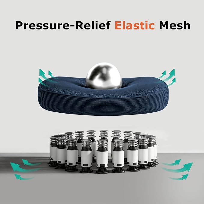 AreShark Office Chair Ergonomic Desk Chairs with Adjustable Lumbar Support, High Back Breathable Mesh Chair with Wheels& Flip-up Armrests,Rolling Swivel Comfy Task Computer Chair for Home Work Gaming
