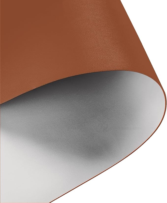 Faux Leather Table Cover,1.8mm Thick,42x66 Inch Table Protector,Table Protector for Dining Room Table,Dining Table Cover,Table Cover Protector,Dining Table Protector(Brown+Gray,42x66)