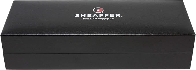 Sheaffer 300 Glossy Blue Lacquer Fountain Pen with Chrome-Plated Trim and Fine Nib