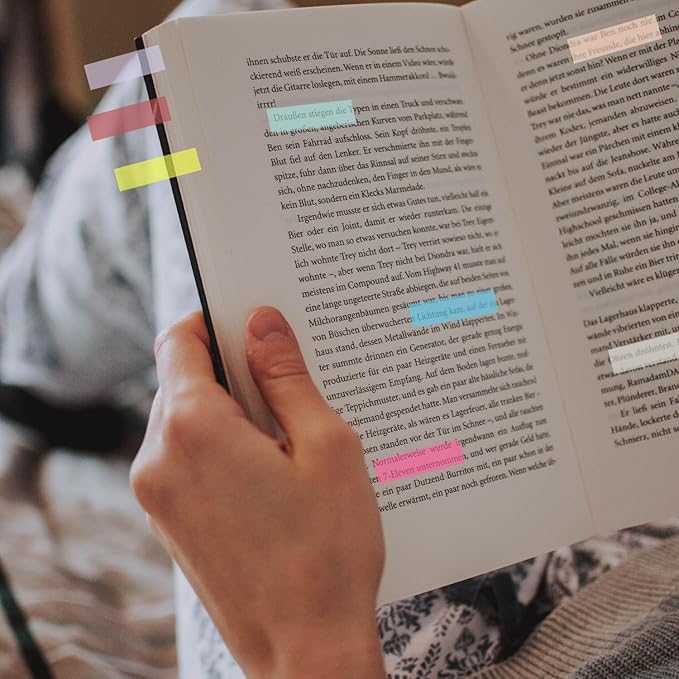 1000 Pcs, Transparent Sticky Notes, Page Markers, Book Tabs, Sticky Tabs, Page Tabs, Label Stickers, Pop Up Index Tabs, Tabs Flags Stickers