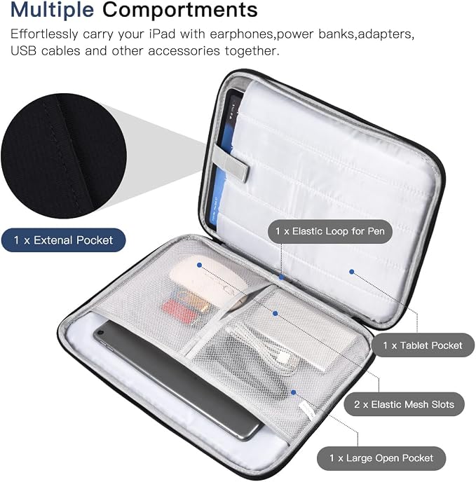 13 Inch Laptop Sleeve Bag Compatible with Apple 2026 MacBook Neo 13-inch Laptop with A18 Pro chip A3404, MacBook Neo 13 Protective Carrying Case with Handle Pocket - Black